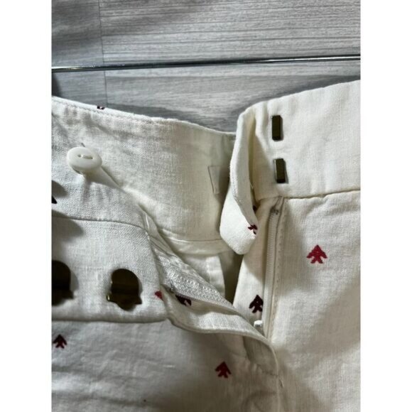 Loft Ann Taylor Linen Blend Riviera Shorts Bohemian Aztec Print Size 0 - Picture 6 of 8